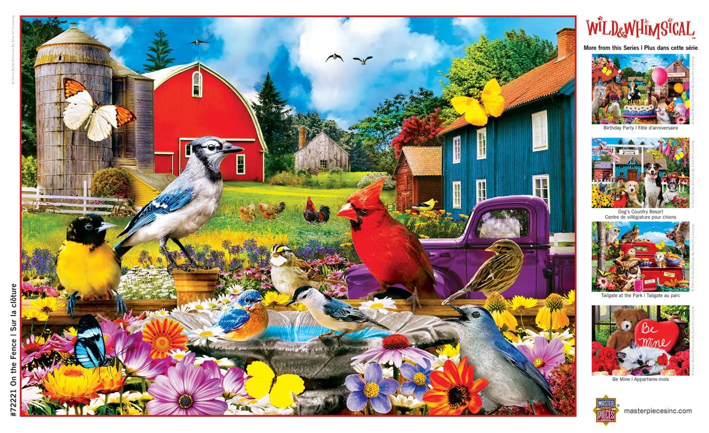 Masterpieces Baby Fanatic MasterPieces 1000 Piece Jigsaw Puzzle for Adults, Family, Or Kids - On The Fence - 19.25\"x26.75\"