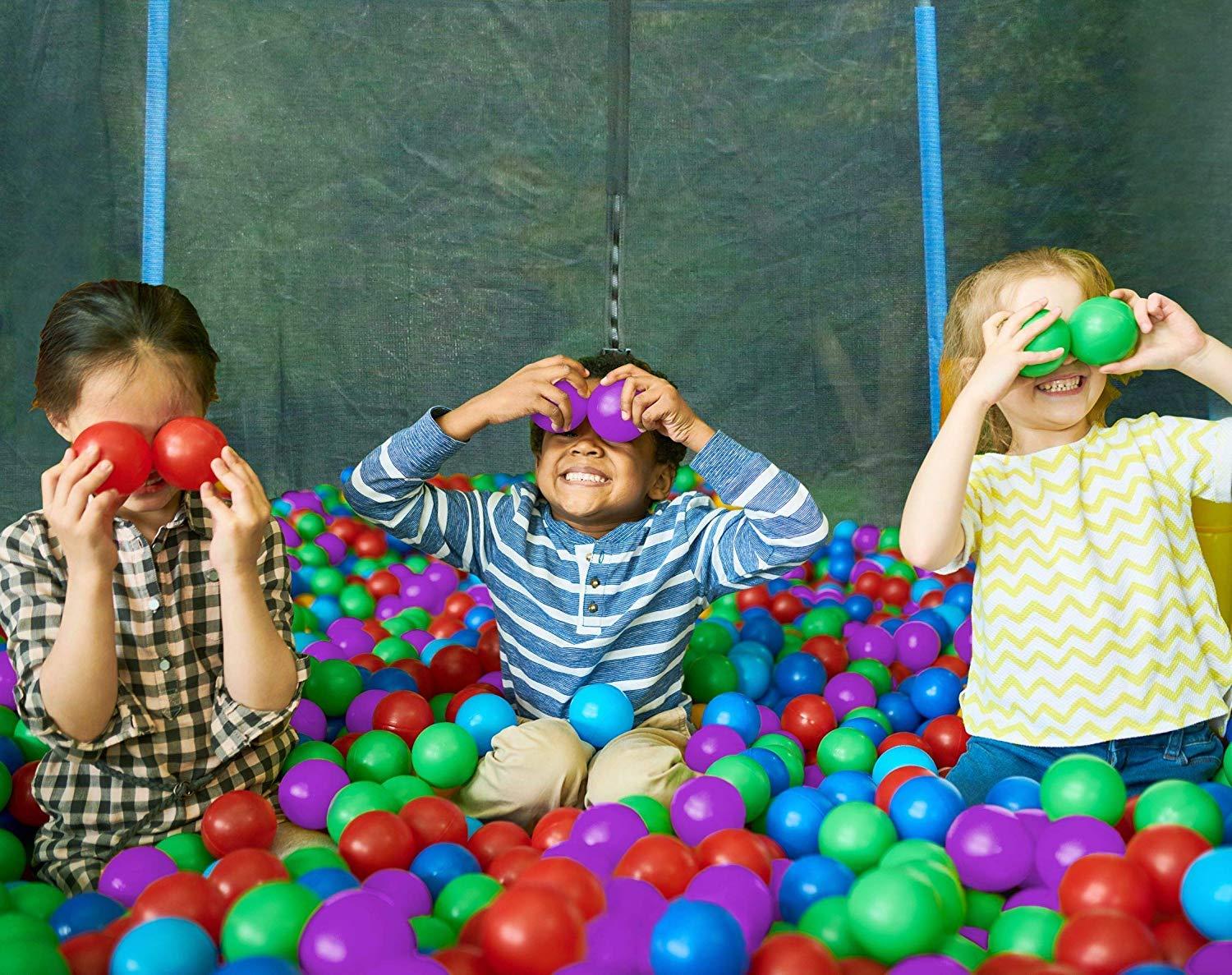 Upper Bounce Upper Bounce Crush Proof Plastic Trampoline Pit Balls 100 Pack - Green