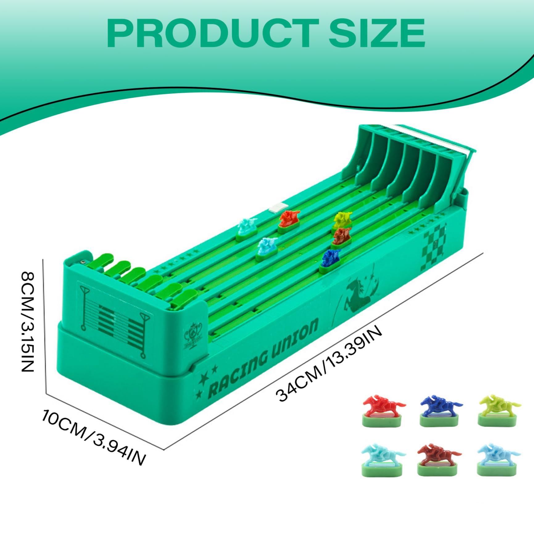 XUEYEGONGJI Horse Racing Game Electric Horse Racing Game, Multi-Players Interactive Horse Race Board Game with 6 Colorful Horse, Portable Racing Games for Bar Home Tabletop, Night Party, Birthday Gifts