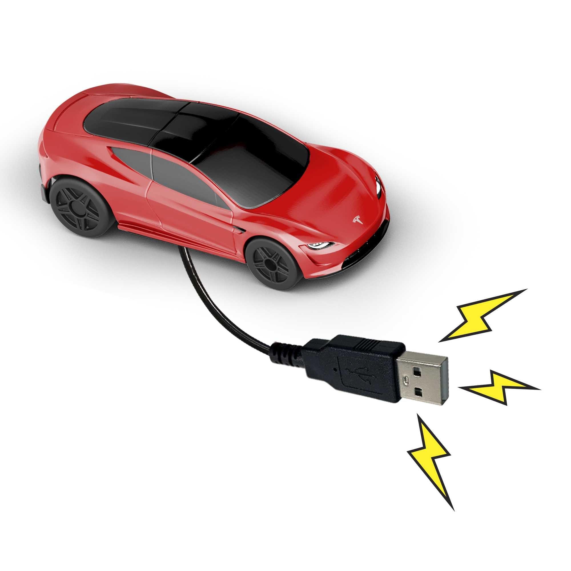 Hot Wheels Hot Wheels Toy Car RC Tesla Roadster in 1:64 Scale, Remote-Control Vehicle with Controller & USB Cable, Works On & Off Track