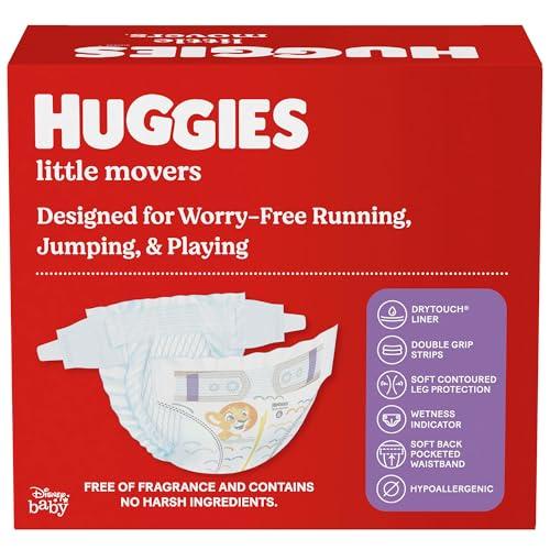 HUGGIES Huggies Size 6 Diapers, Little Movers Baby Diapers, Size 6 (35+ lbs), 44 Count