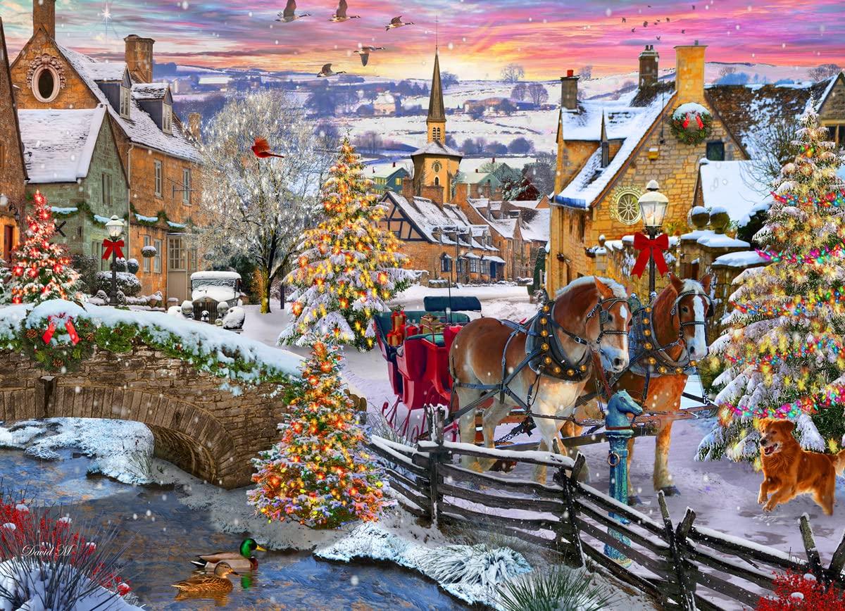 Vermont Christmas Company Vermont Christmas Company Vintage Christmas Jigsaw Puzzle 1000 Piece