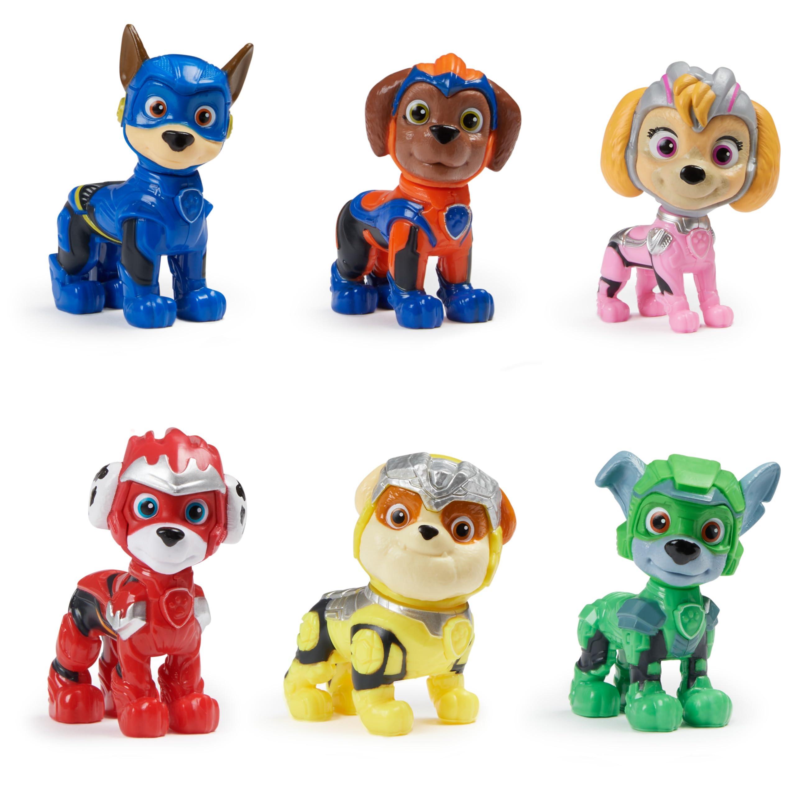 Paw Patrol Paw Patrol: The Mighty Movie, Toy Figures Gift Pack, with 6 Collectible Action Figures, Kids Toys for Boys and Girls Ages 3 and up