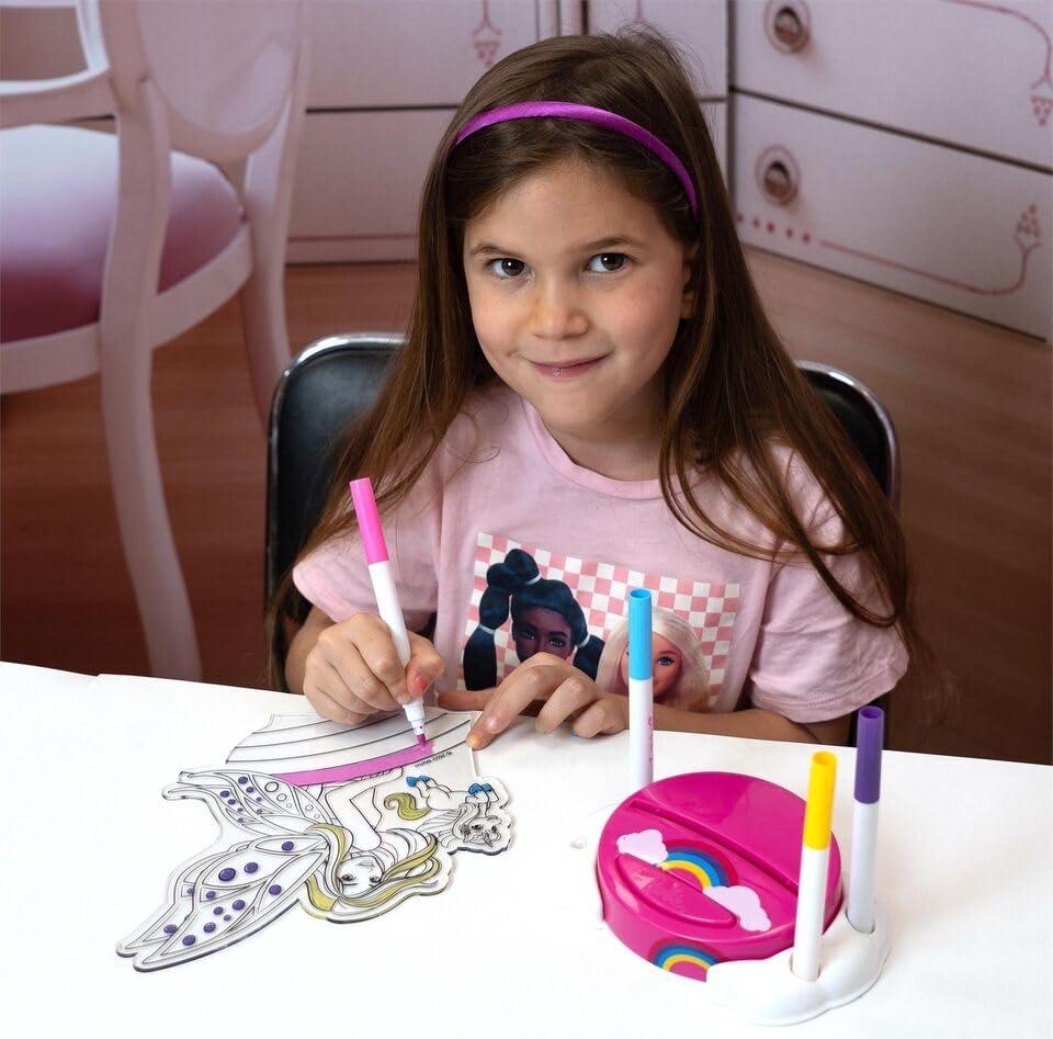 Barbie Barbie Fairy Glow Paint N\' Light | Glow Paint and Light Kit | 4 Markers & LED Lamp Base | Night Light | Creative Play| Arts & Crafts| Ages 3 Plus