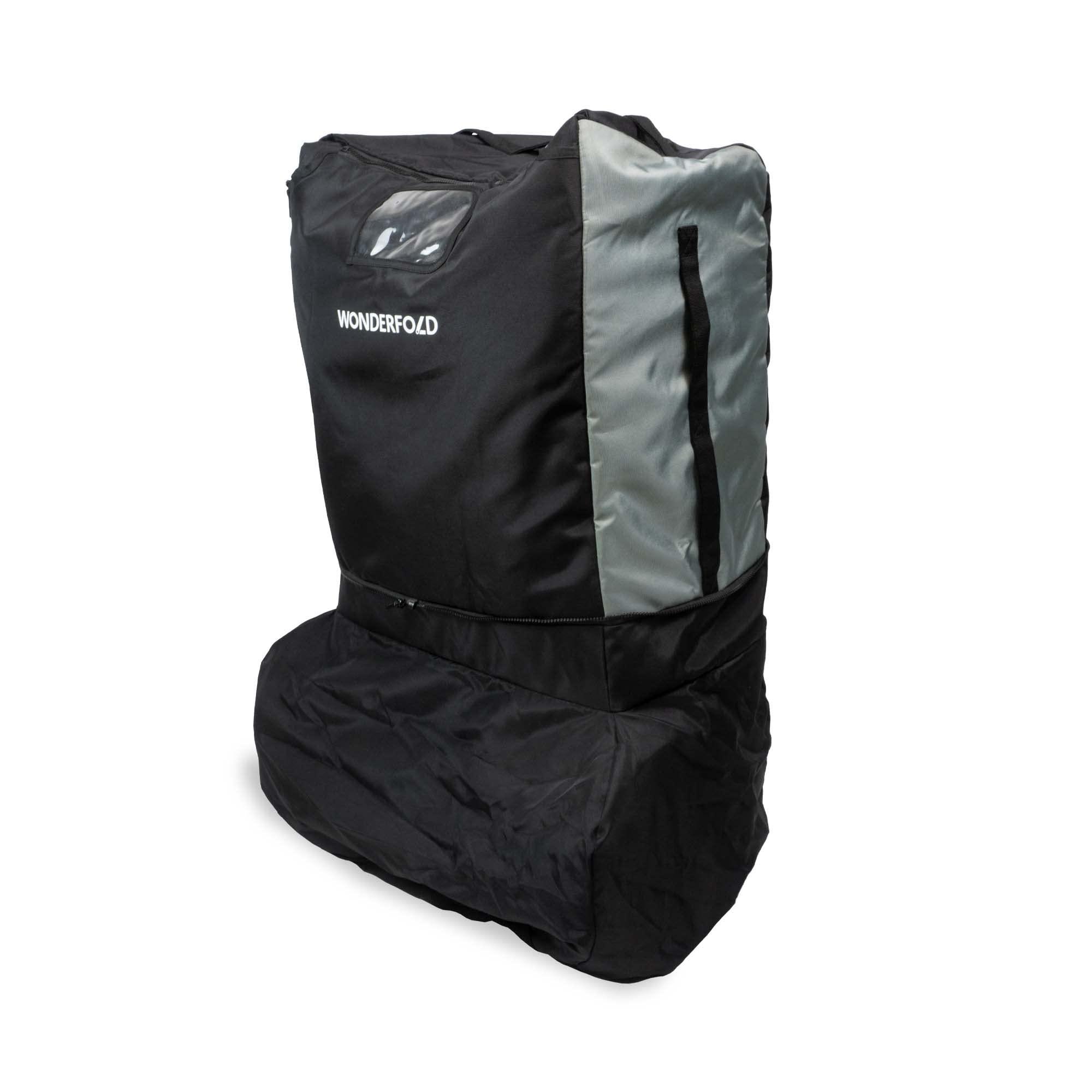 WONDERFOLD WONDERFOLD Stroller Wagon Travel Cover Featuring Front Storage Pocket, Inner Storage Pocket for Rear Basket and Canopy, and an Optional Wheel Cover (Fits Only X2)