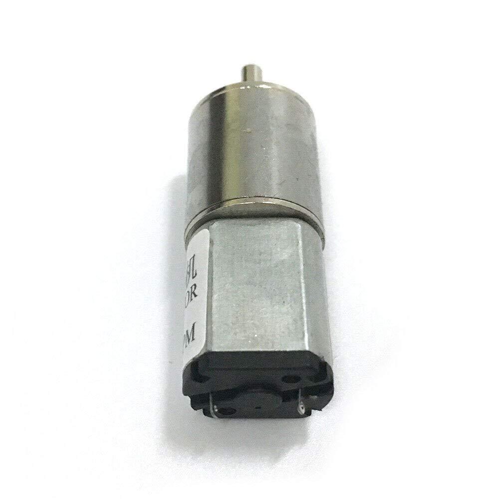 MountRuby DC Motor High Torque 50Rpm 3V Motor DC Geared Electric Metal Motor