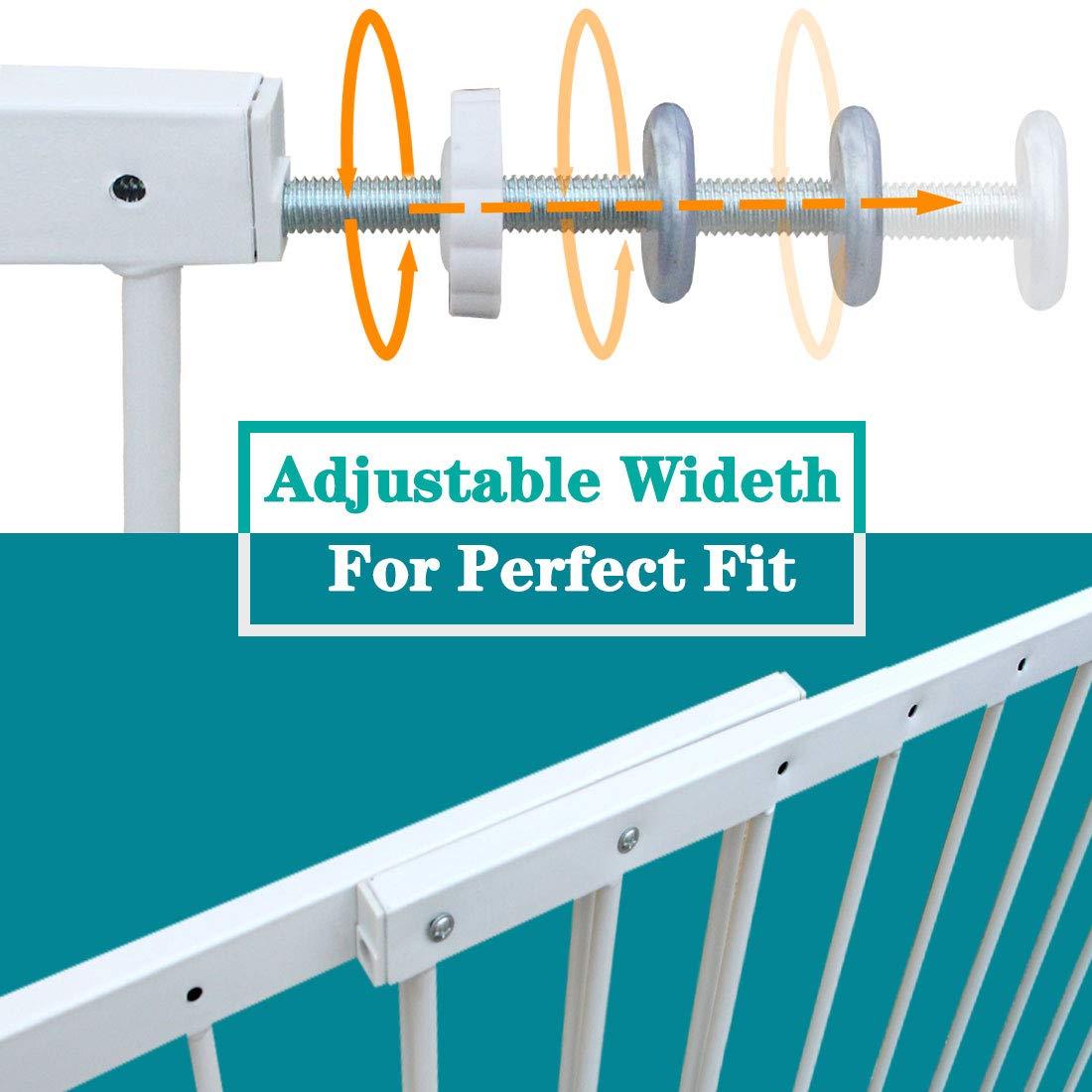 Fairy Baby Window Guards for Children, Adjustable Wide Child Safety Window Guard Prevents Accidental Falls, Home Security Childproof Interior Bar Guard for Windows Wide 36.22" - 61.41"(2 Panels)