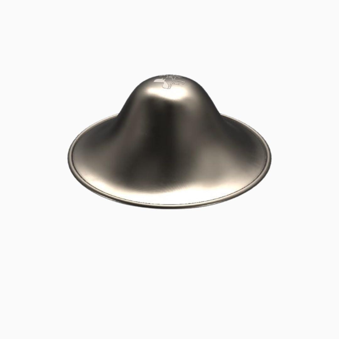 silverMio Silvermio Original Silver Nursing Cups - Nipple Shields for Newborn Nursing, Essential Breastfeeding Pads, Soothe and Protect Sore Nipples (Trilaminate)