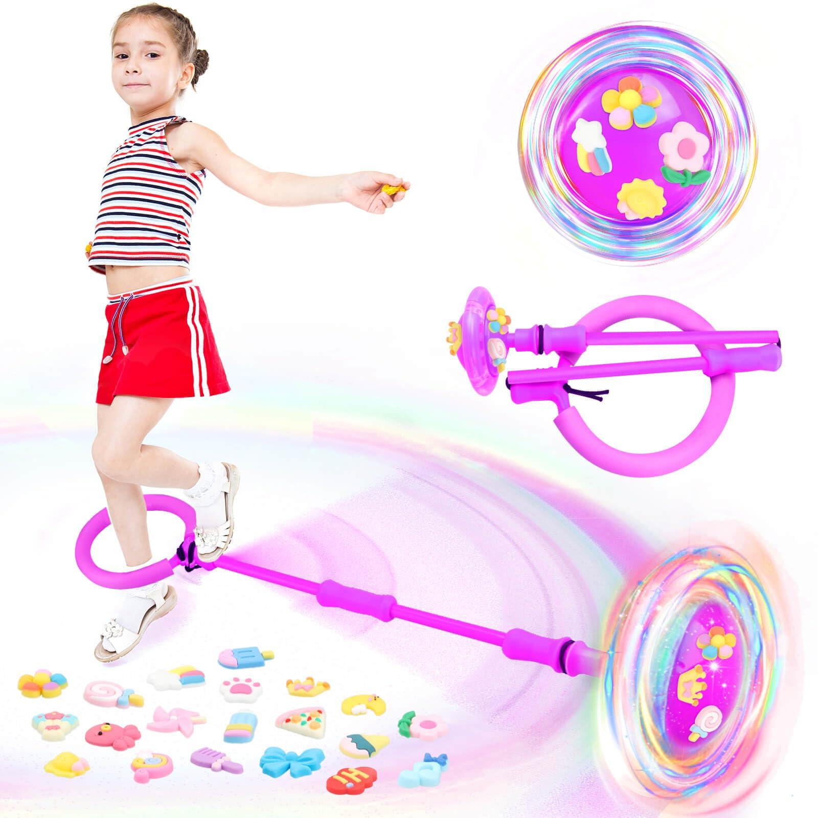 Gretex Gretex Skip it Girls Toys Age 6-8 Years Old: Outdoor Toys for Kids Ages 4-8 Girls Toys 8-10 Gifts for 6 Year Old Girl 8 Year Old Girl Birthday Gift Ankle Skip Ball for Kids Age 8-12 Years Old