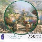Ceaco Thomas Kinkade Painter of Light Hollyhock House Round