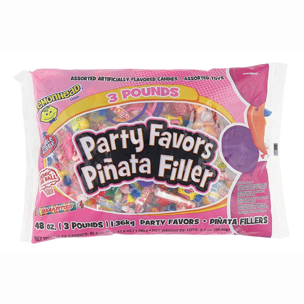 Unique Girl\'s Assorted Candies & Toys Party Pack Pinata Filler - 48oz, 1 Pack - Perfect Party Favor for Kids\' Birthdays and Games