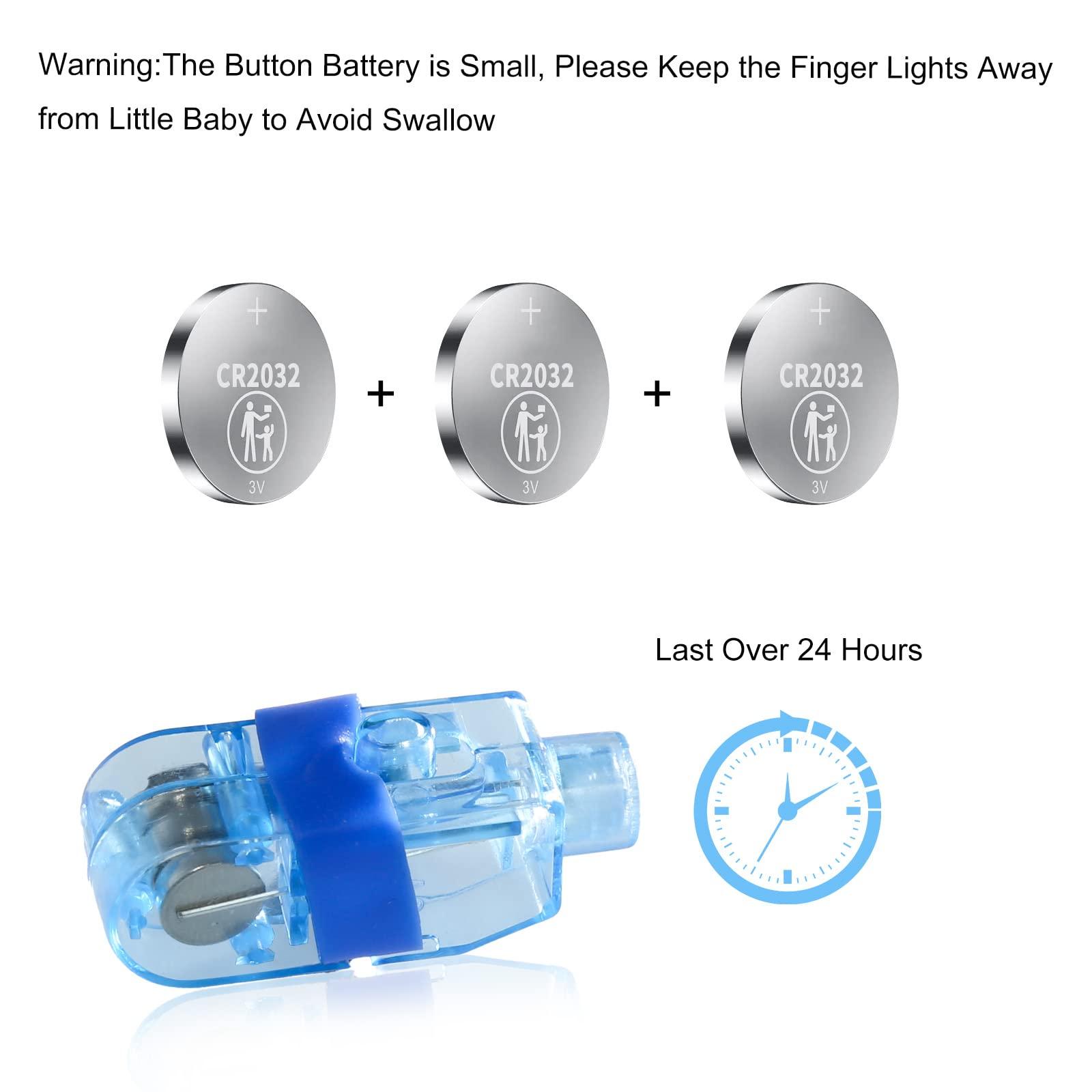 CALIFORNIA CADE ELECTRONIC CALIFORNIA CADE ELECTRONIC Finger Lights-50Pcs Finger Flashlights for Kids Adult Glow Party Favors Party Supplies Bulk - LED Finger Light for Valentines Day Easter Egg Hunt Halloween Christmas - Blue