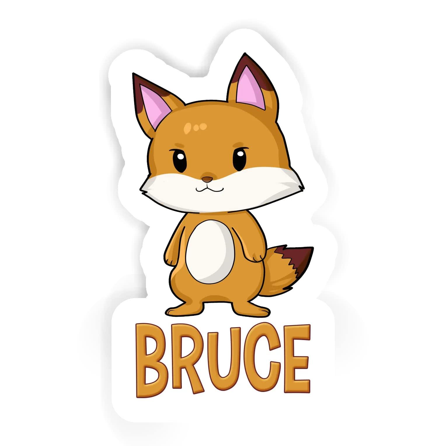 Lacsap Bruce Fox Sticker (2pcs 5.5 inch, 4pcs 2.5 inch, 6pcs 1.8 inch)
