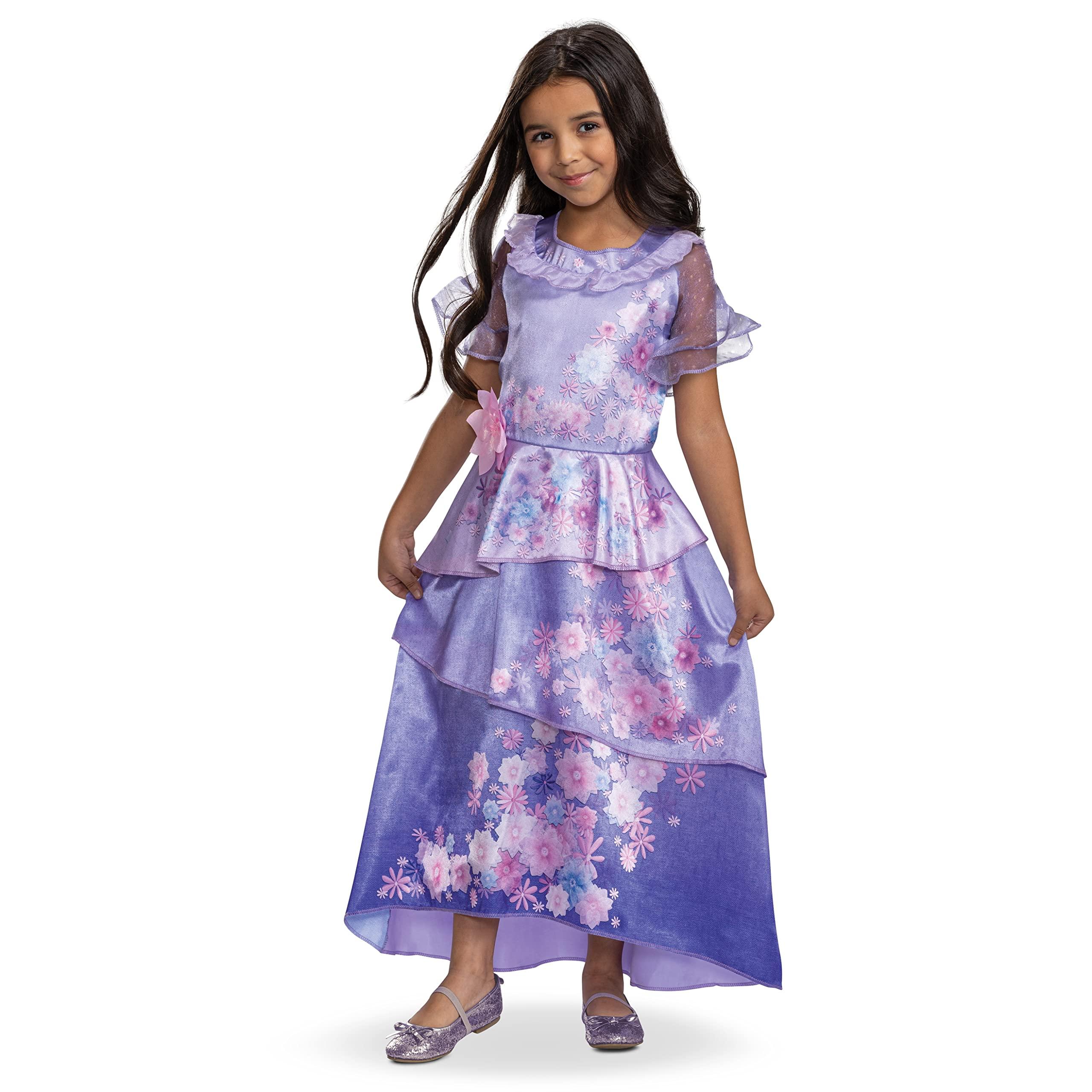 Disguise Disguise Isabella Encanto Costume, Official Disney Isabella Encanto Halloween Costume Dress for Girls, Kids Size (4-6x), Isabela