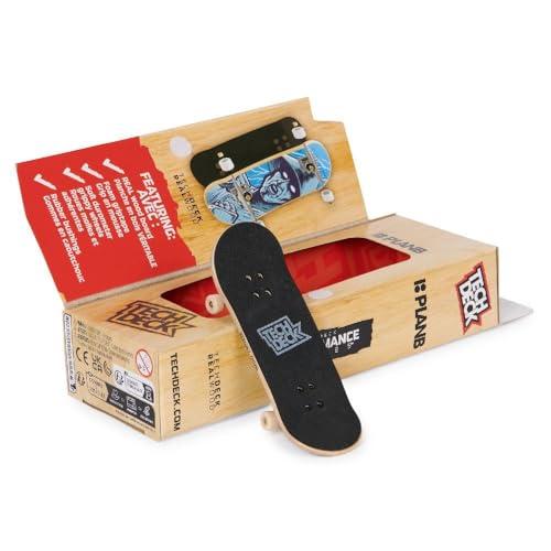 Spin Master Tech Deck, Performance Series Fingerboards Made of Real Wood, with Non-Slip Foam Grip Tape, Soft Performance Thanks to Smooth Wheels, from 6 Years