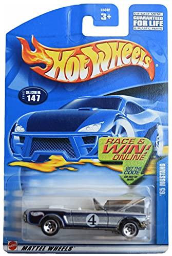 Hot Wheels 65 Mustang Silver Blue 147