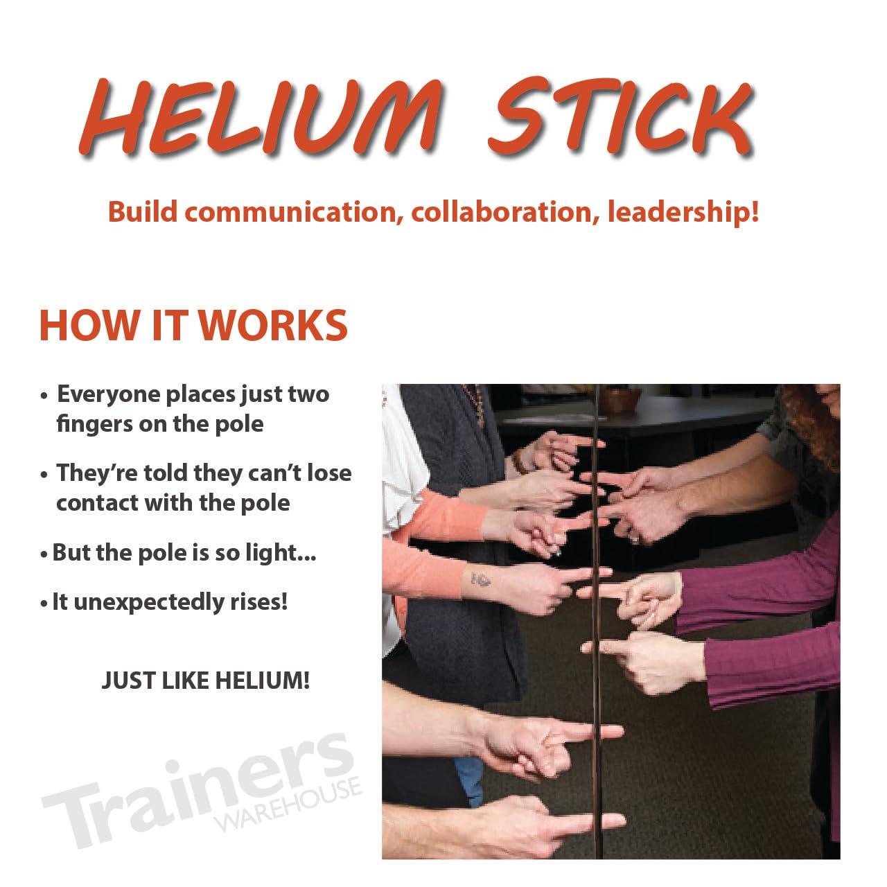 Trainers Warehouse Trainers Warehouse Helium Stick | Build Teams and Communication Skills - Easy to Facilitate - Fast & Flexible - Success for Leadership & Listening - Easy to Carry