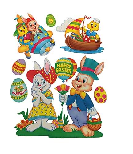 Color Clings Easter Window Clings ~ Easter Proposal (7 Clings, 1 Sheet)