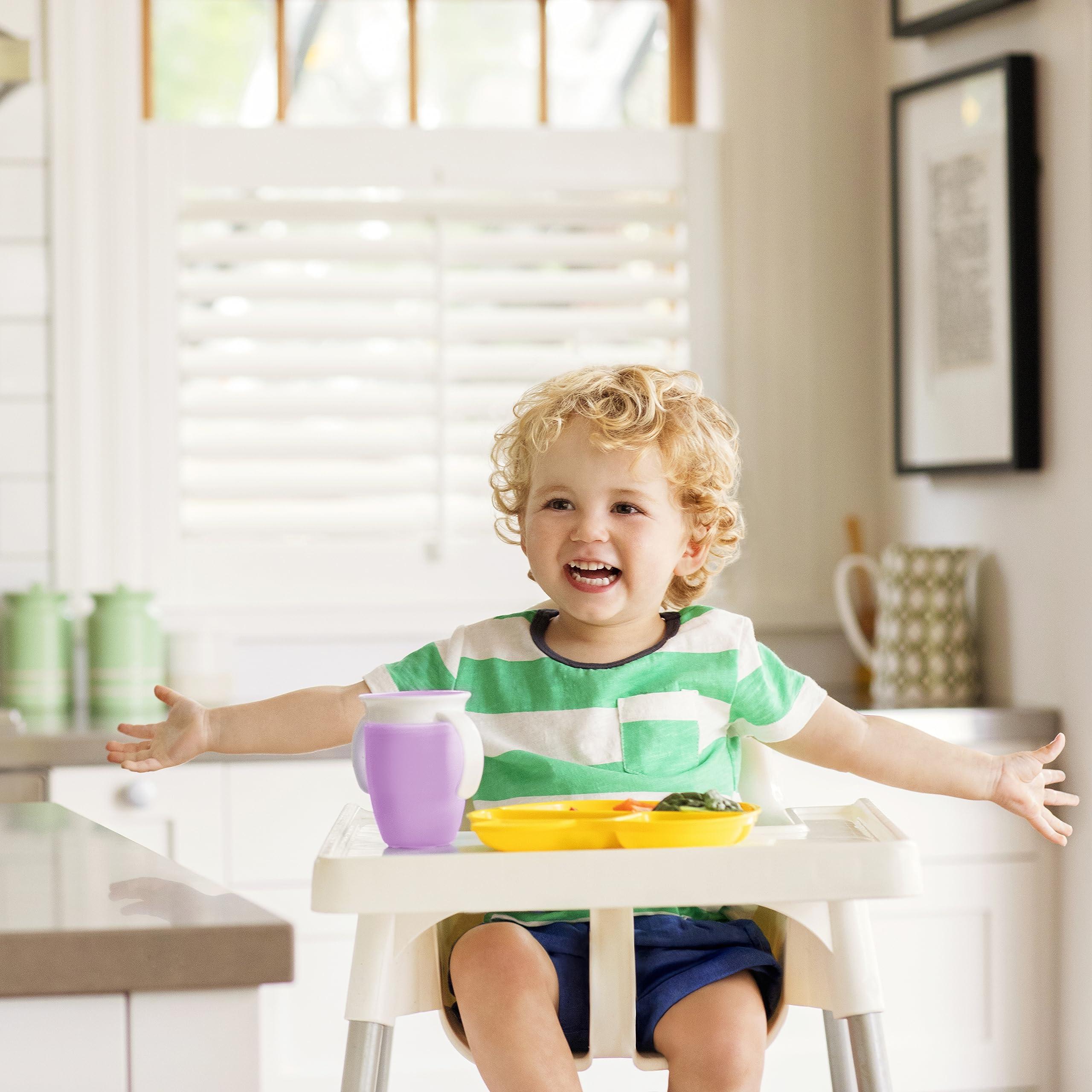 Munchkin Munchkin Miracle 360 Trainer Sippy Cup with Handles, Spill Proof, 7 Ounce, 2 Pack, Pink/Purple