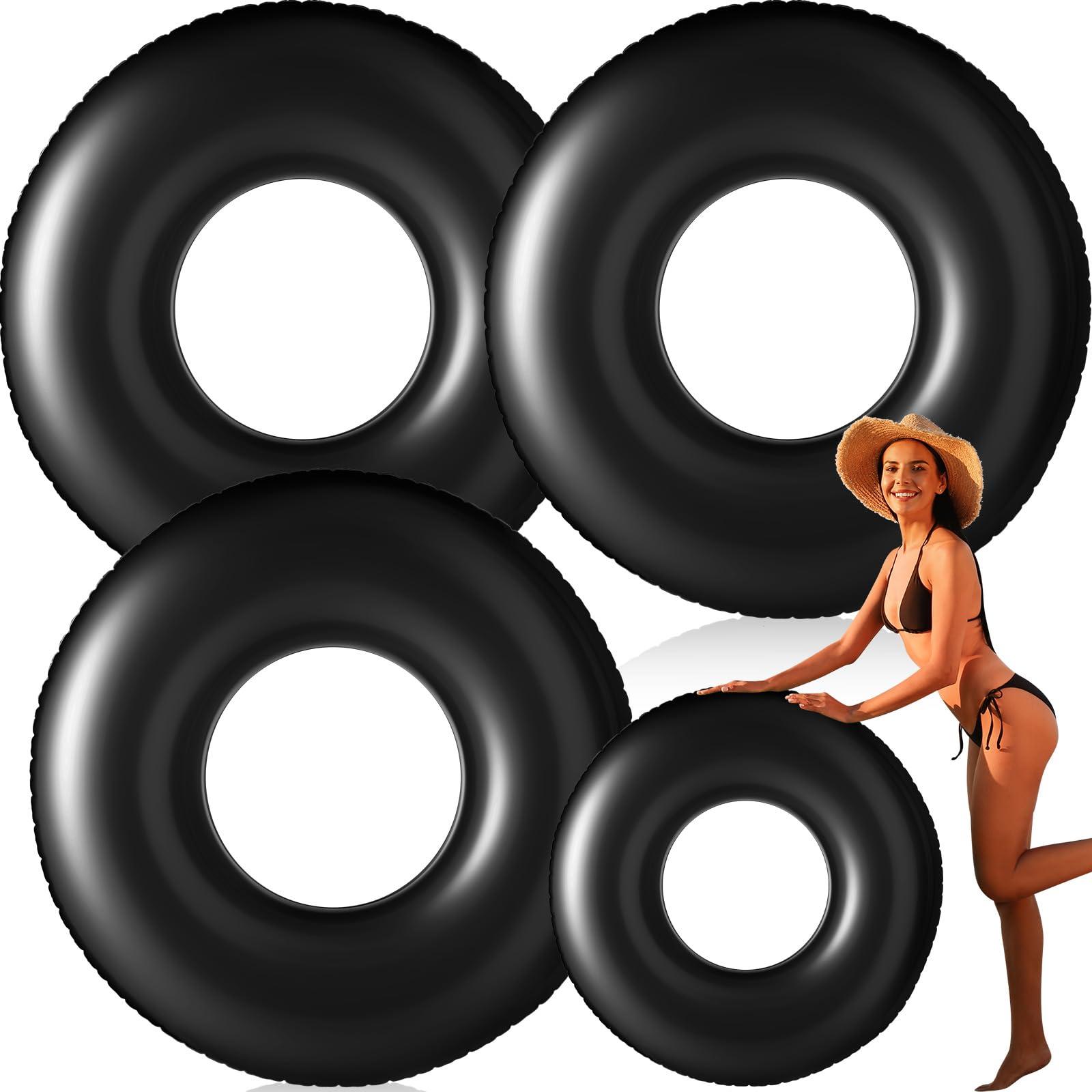 Gemscream Gemscream 2 Pcs Jumbo Inflatable Pool Float 47.24 Inches Swimming Ring Pool Floats Adult Inflatable Tube Toy for Summer Vacation Beach River Bachelorette Wedding Party Supplies