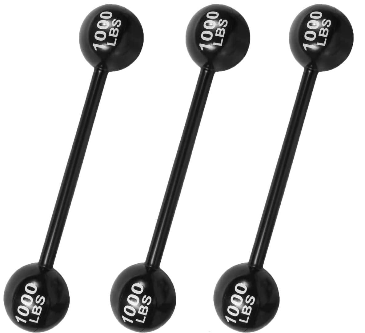 LIYDE LIYDE 3 PCS Giant Inflatable Dumbbell Barbell - Carnival Circus Birthday/Halloween Party Decorations Supplies Fake Weights Cosplay Props - Blow Up Costume Photo Booth Props Accessory