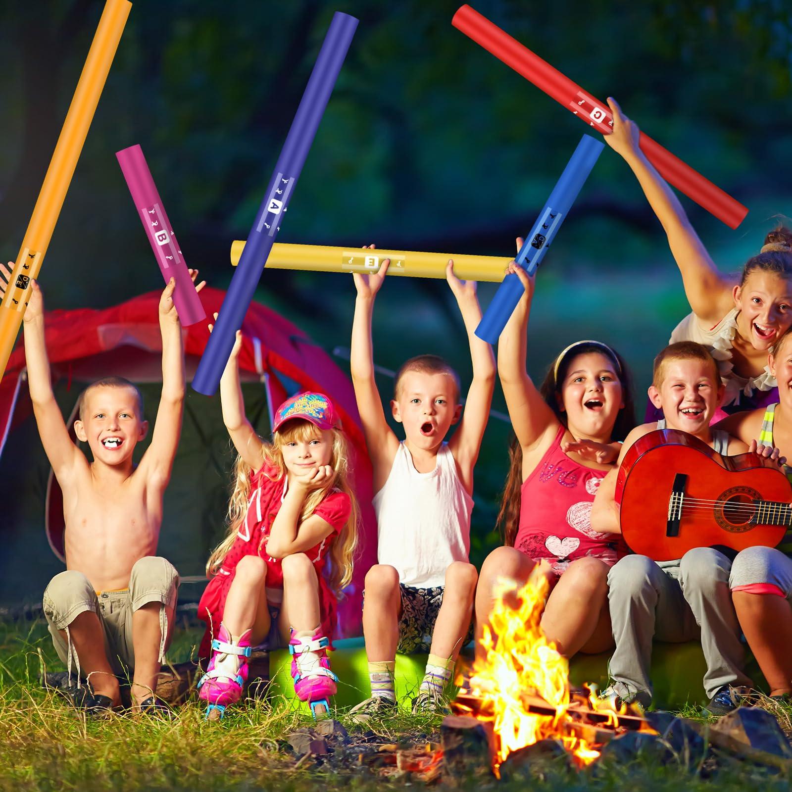 Silipull Silipull Set of 25 Sound Tube for Kids Musical Sound Tube Full Spectrum Set Percussion Instrument Octave Tube Kit Musical Toy for Classroom Music Education Supplies