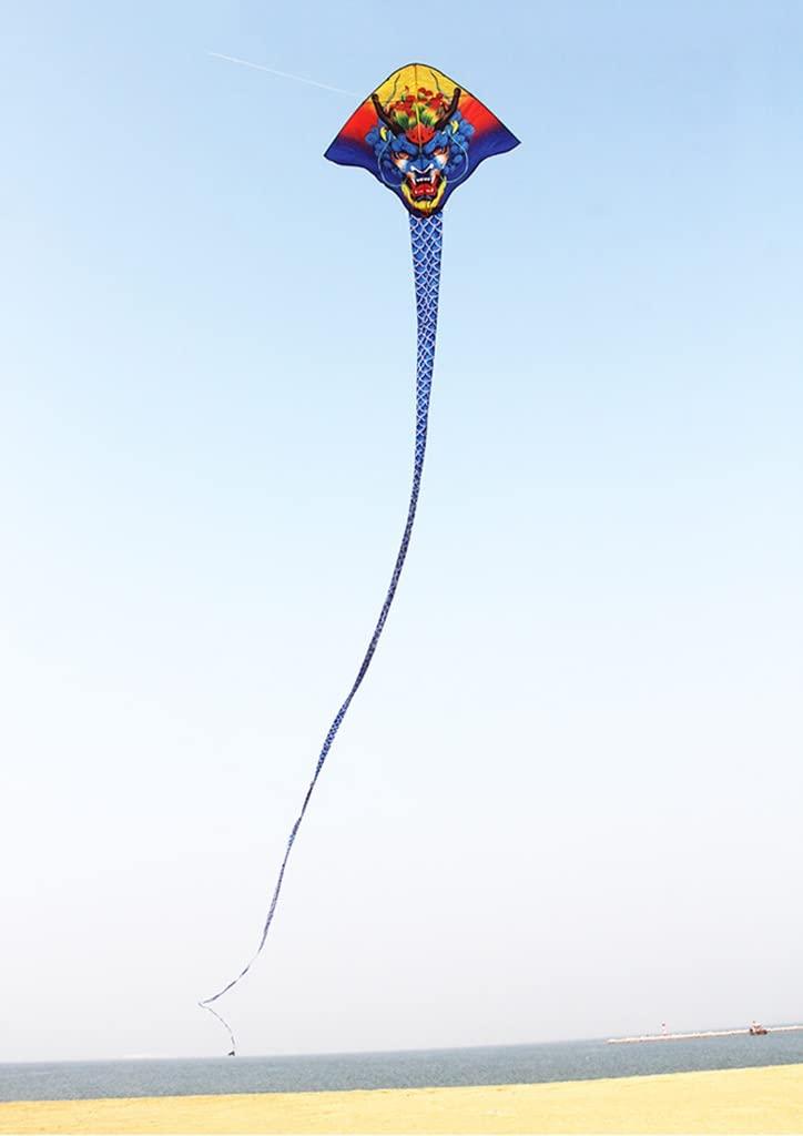 XLTTY Kites Large Chinese Dragon Kite,Extremely Easy to Fly Kite,Easy to AssembleBest Kite for Beginnerfor The Beach/Kite Party/Field/Park (Size : 40m+400m line)