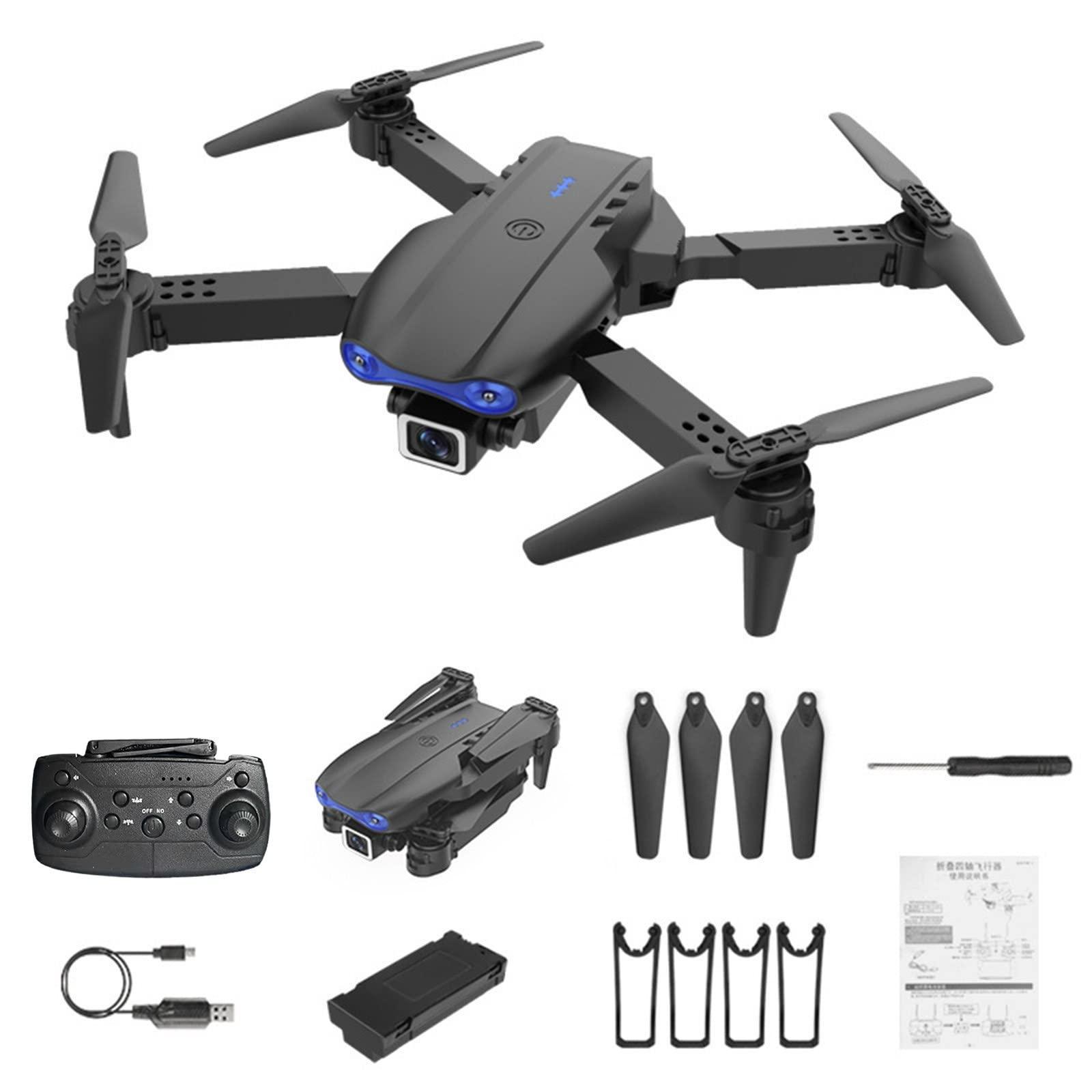 Vifucz Black Mini-Drone Wifi Fpv Smart Rc Uav Foldable Helicopter Foldable One Click Stunt