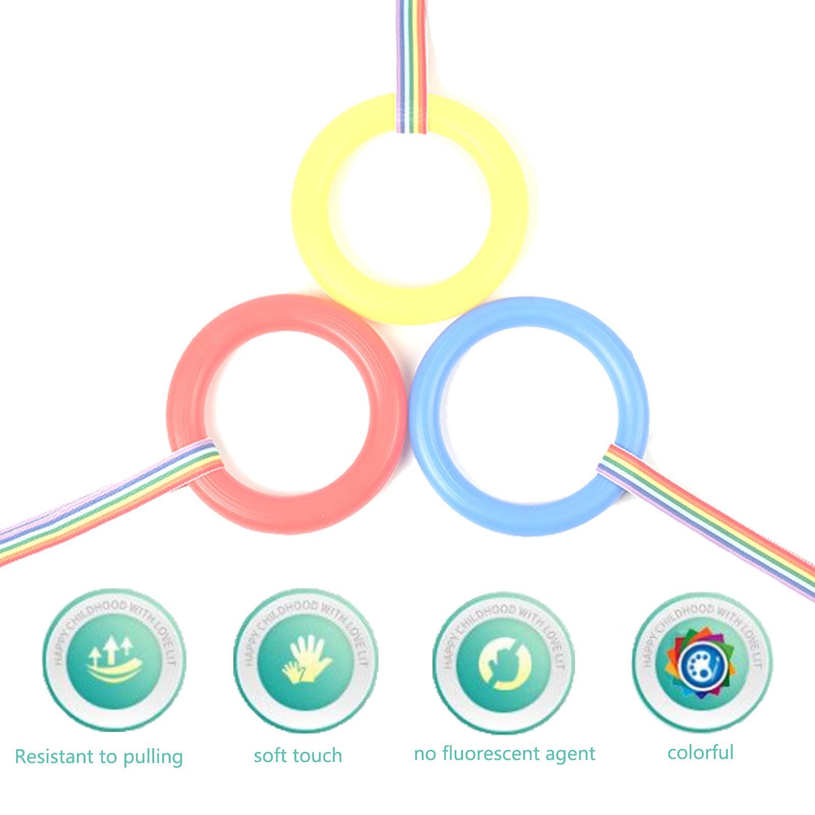 Koconh Walking Rope for Preschool, 6/9/12/24 pcs Kids Walking Rope, Kindergarten Walking Rope (Yellow, 12 PCS)