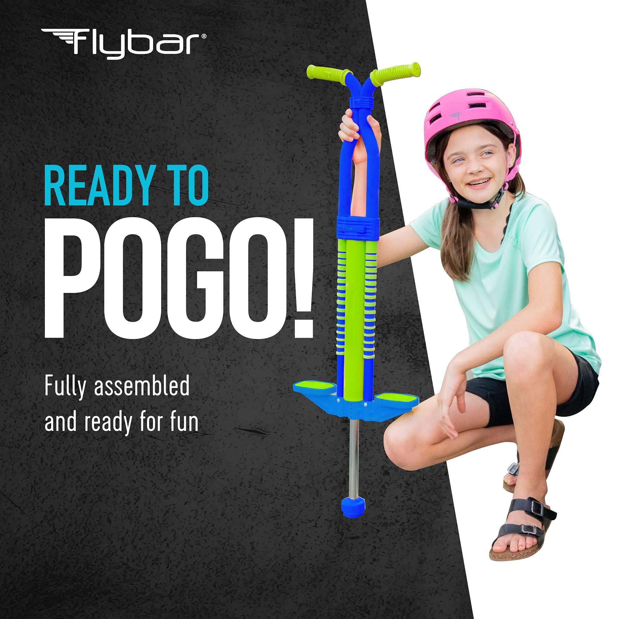 Flybar Flybar Master Pogo Stick for Kids, Ages 9+, 80 to 160 Pounds, Easy Grip Handles, Anti-Slip Pegs, Outdoor Toys for Boys, Jumper Toys for Girls, Outside Toys for Kids, Tweens and Teens