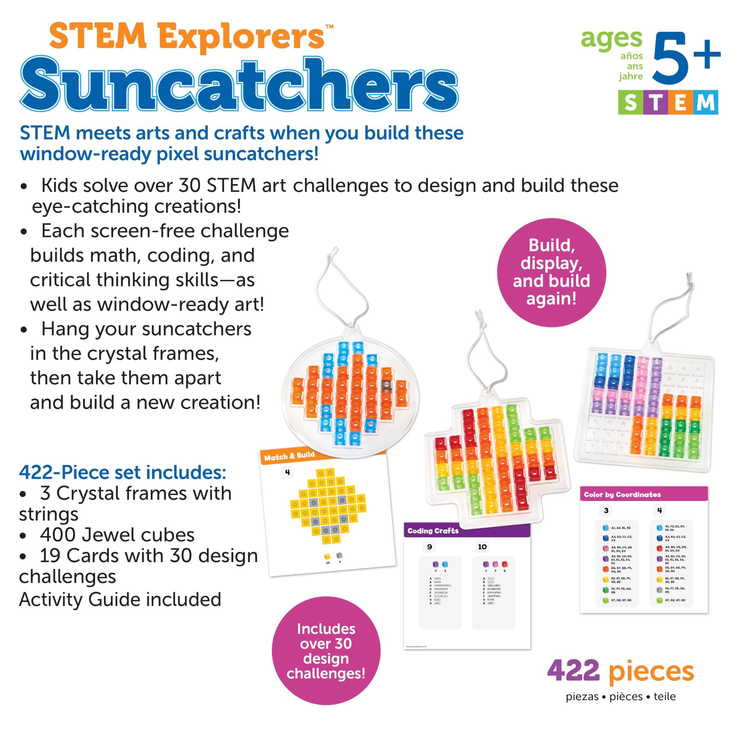 Learning Resources Learning Resources STEM Explorers Suncatchers, Science for Kids, Building Toys, STEM Toys for Ages 5+, Educational Toys