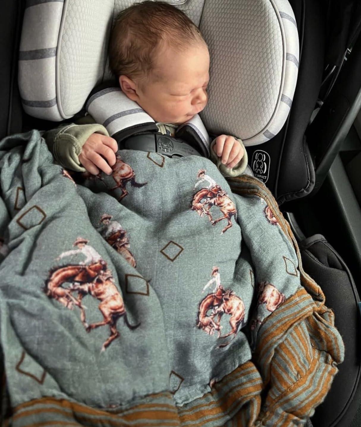 Cowkid Clothing Company Cowkid Clothing Company Blanket (Teal Bronc)