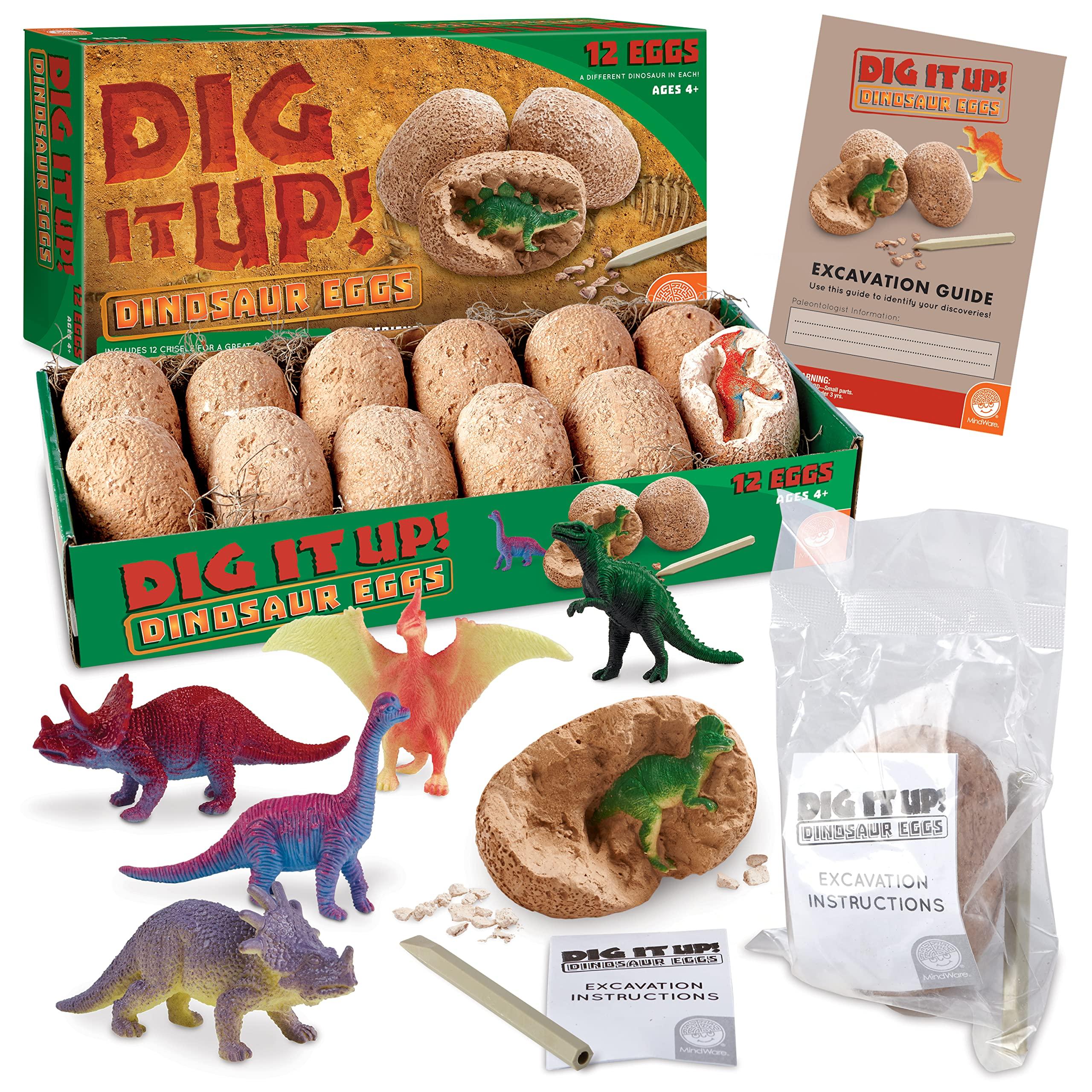 MindWare MindWare Dig It Up! Dinosaur eggs excavation kit