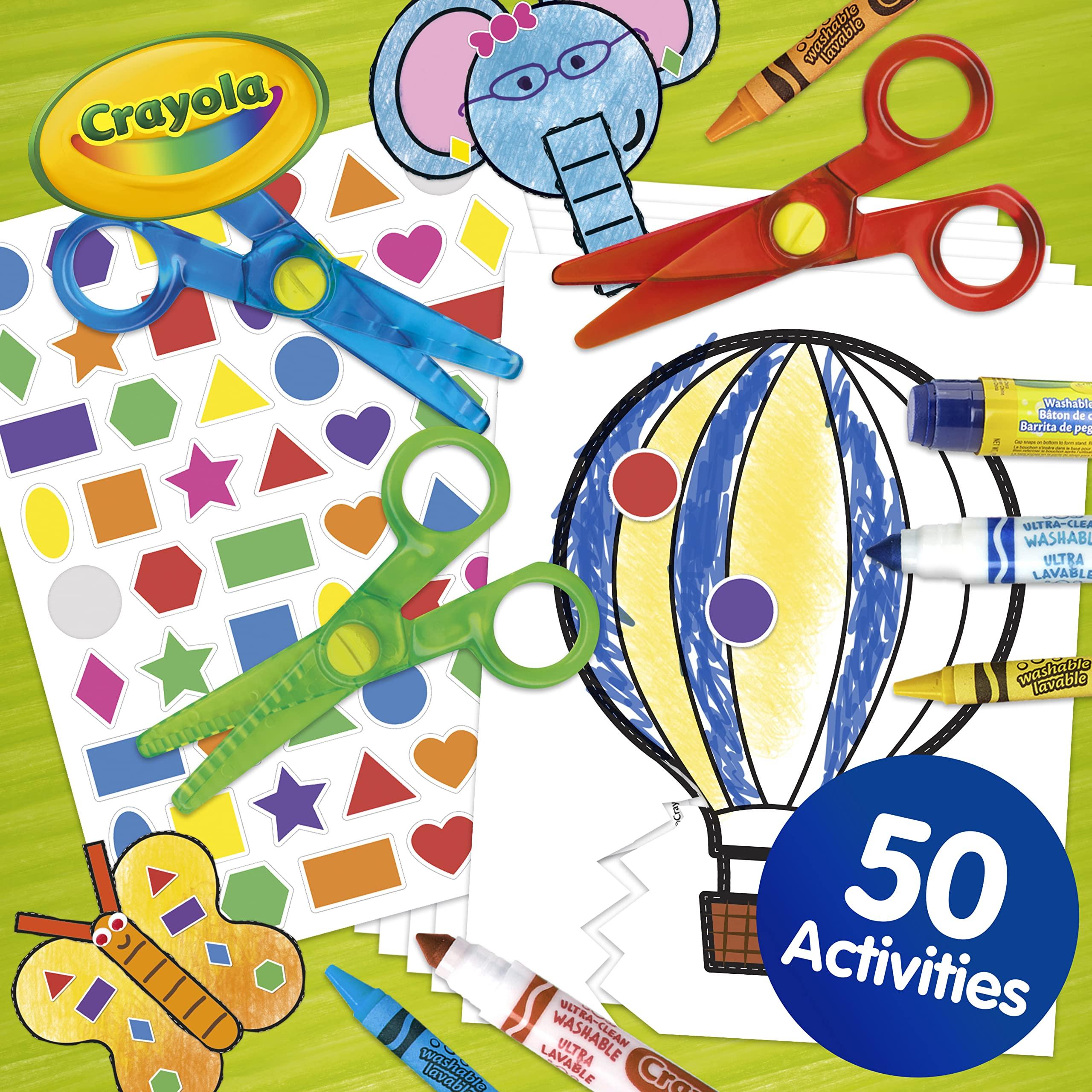 Crayola Crayola Toddler Scissor Skills Activity Kit (3ct), Safety Scissors and Craft Supplies, Toddler Crafts, Gift for Kids, Ages 3+