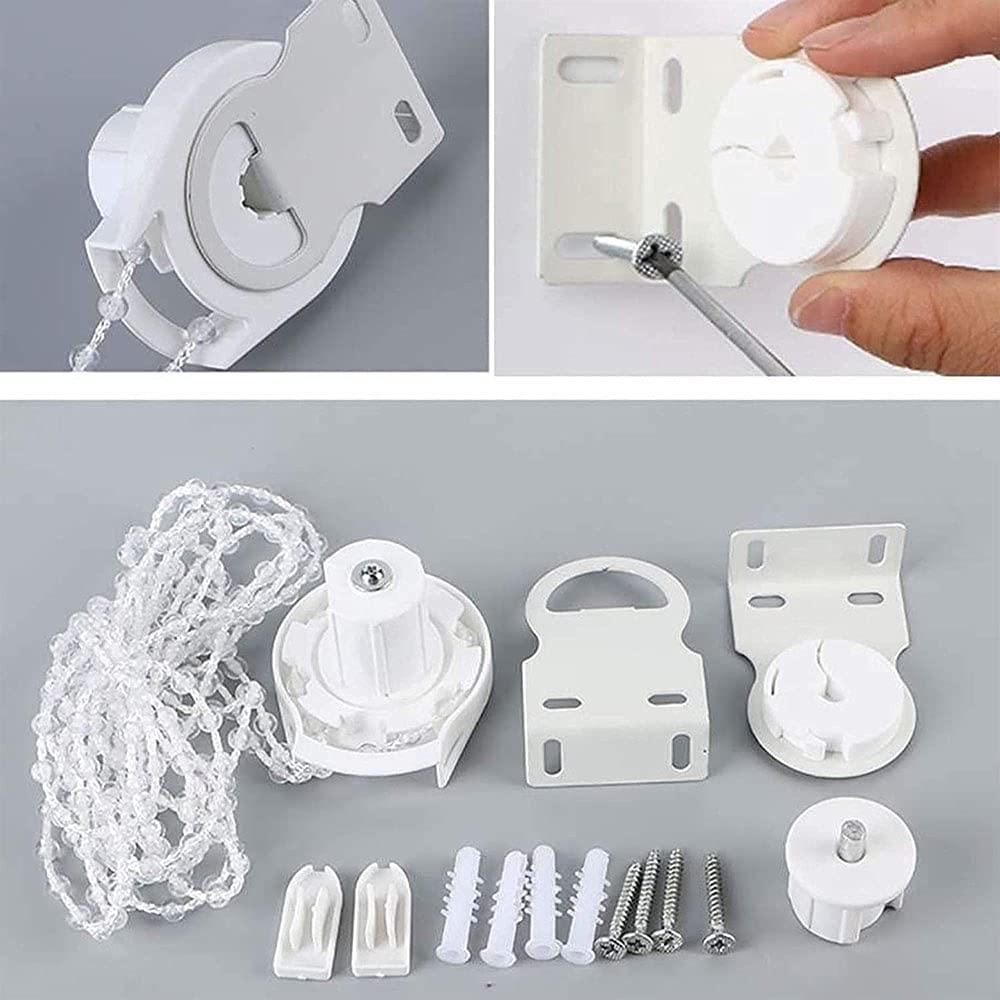 FUFU FUFU Exterior Clear Roller Up Shade with Fittings, 100% Waterproof Clear Roll Blinds for Outdoor Patio Gazebo Balcony Kitchen - 50cm/60cm/80cm/100cm/120cm/140cm/150cm/160cm Wide