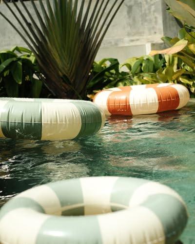 Petites Pommes Petites Pommes Classic Striped Swim Ring Pool Float for Children 6+ Years Old