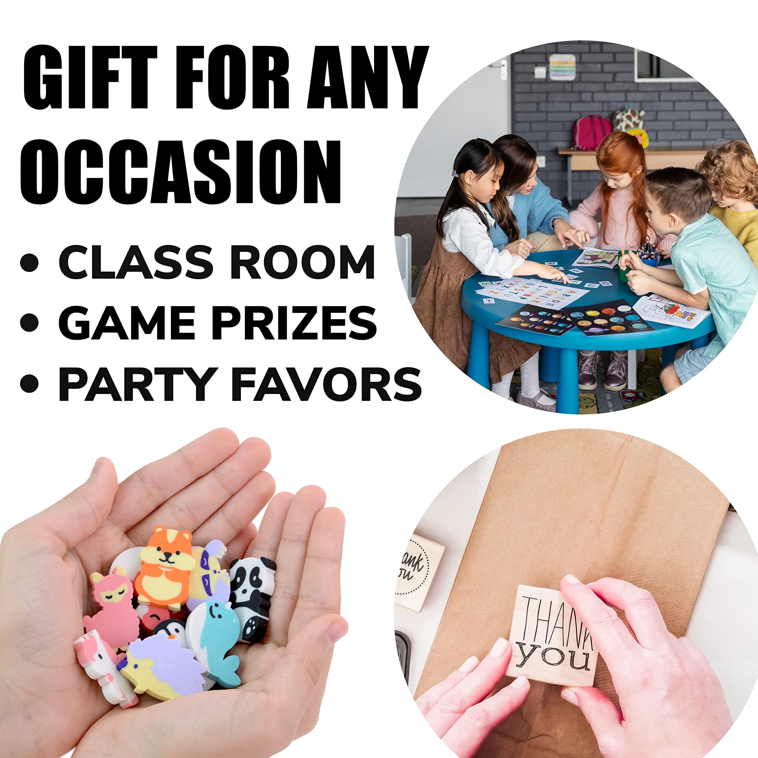 Entervending Erasers for Kids - Pencil Eraser Animals - Dolphin Erasers - 30 Pcs Mini Erasers Kids - Cute Erasers for Classroom Prizes - Mini School Supplies - Vending Machine Toy - Easter Egg Fillers