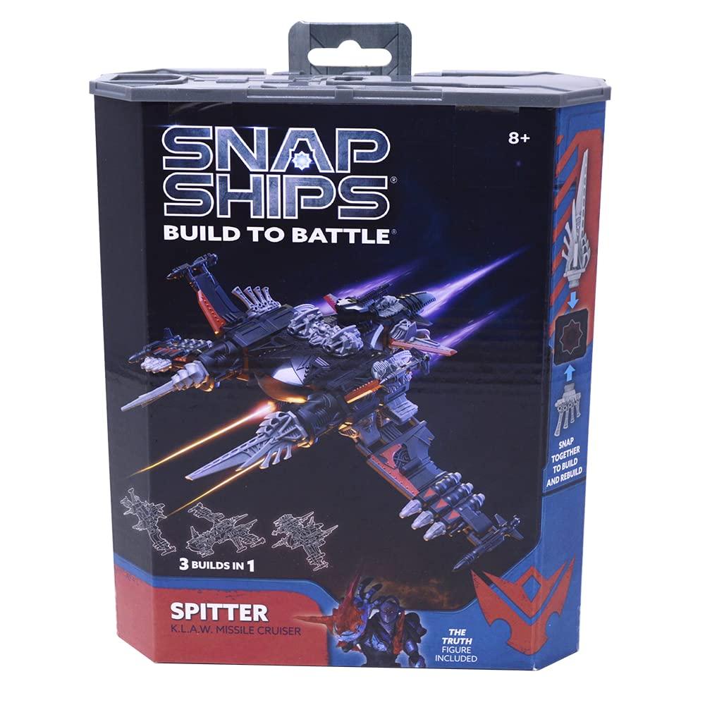 SNAP SHIPS Snap Ships Komplex Spitter K.L.A.W Missile Cruiser - Build to Battle - 3 Different Builds - Ages 8+