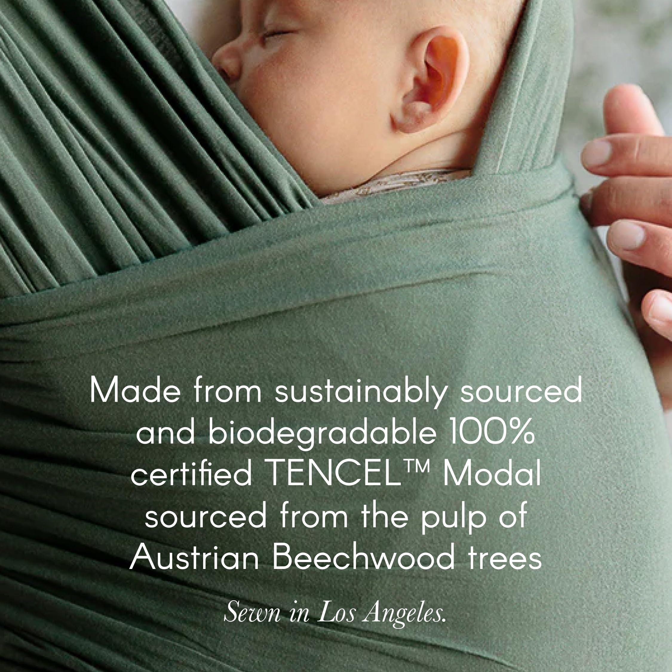 Solly Baby Solly Baby Wrap Carrier, for Newborn to Toddler 8-25 Lbs., Buttery-Soft & Lightweight Fabric, Reduce Crying & Increase Connection, Postpartum Essential, New Mom Gifts, Basil