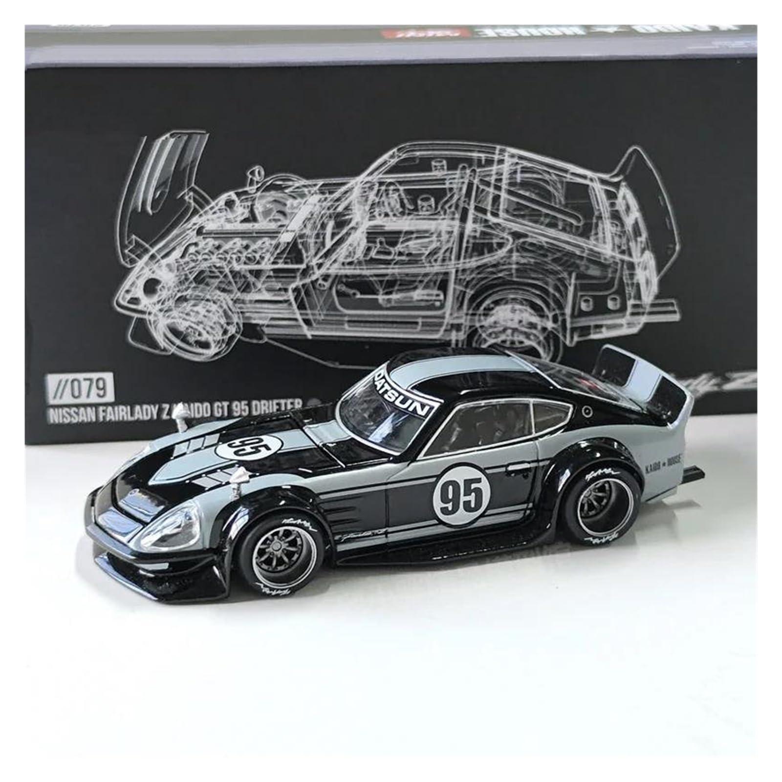 OIMOLO OIMOLO Scale Car Models for Nissan Fairlady Z 95 1:64 Open Front Cover Simulation Alloy Car Model Collectible Decoration Gift Pre-Built Model Vehicles