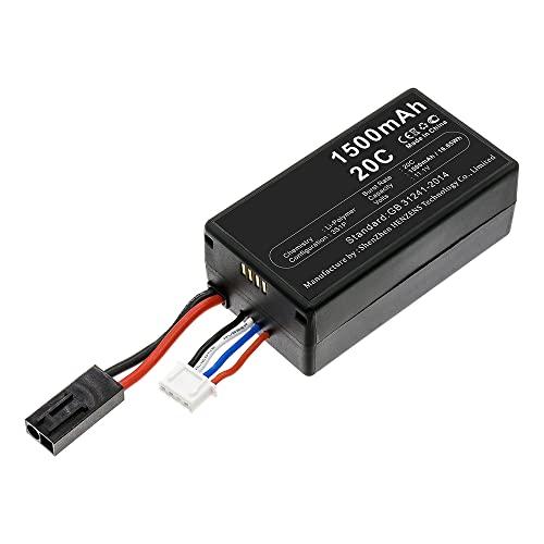 Synergy Digital Synergy Digital Quadcopter Drone Battery, Compatible with Parrot AR.Drone 2.0 Quadcopter Drone, (Li-Pol, 11.1V, 1500mAh) Ultra High Capacity, Replacement for Parrot AR.Drone 2.0 Battery