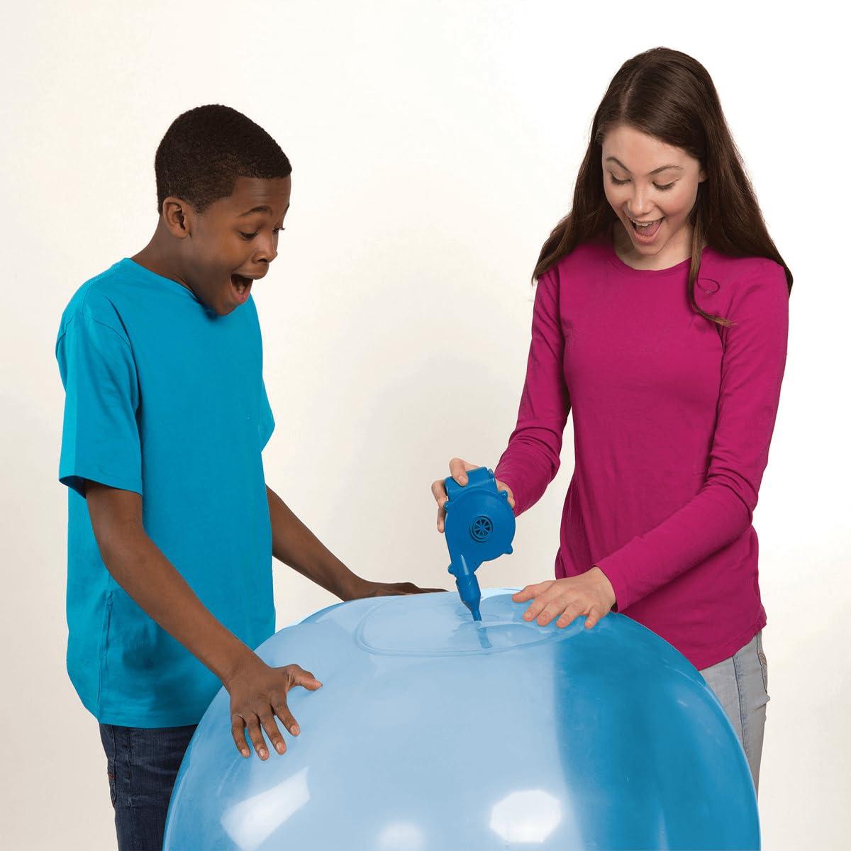 WUBBLE Wubble Super Bubble Ball - Blue (with Pump) | Looks Like a Bubble, Plays Like a Ball! | Inflates to 80cm Tall | Outdoor Garden Toys | Ages 6+ | Packaging May Vary