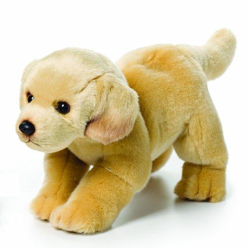 DEMDACO Nat and Jules Standing Large Yellow Labrador Dog Children's Plush Stuffed Animal Toy