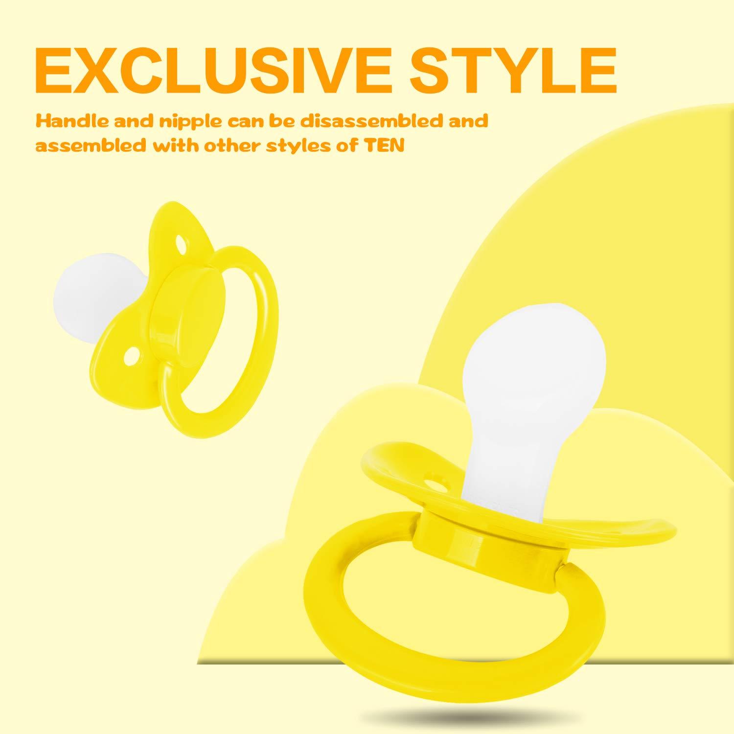 LOPSUM LOPSUM Adult-Sized Pacifier for Stress Relief and Relaxation (yellow)