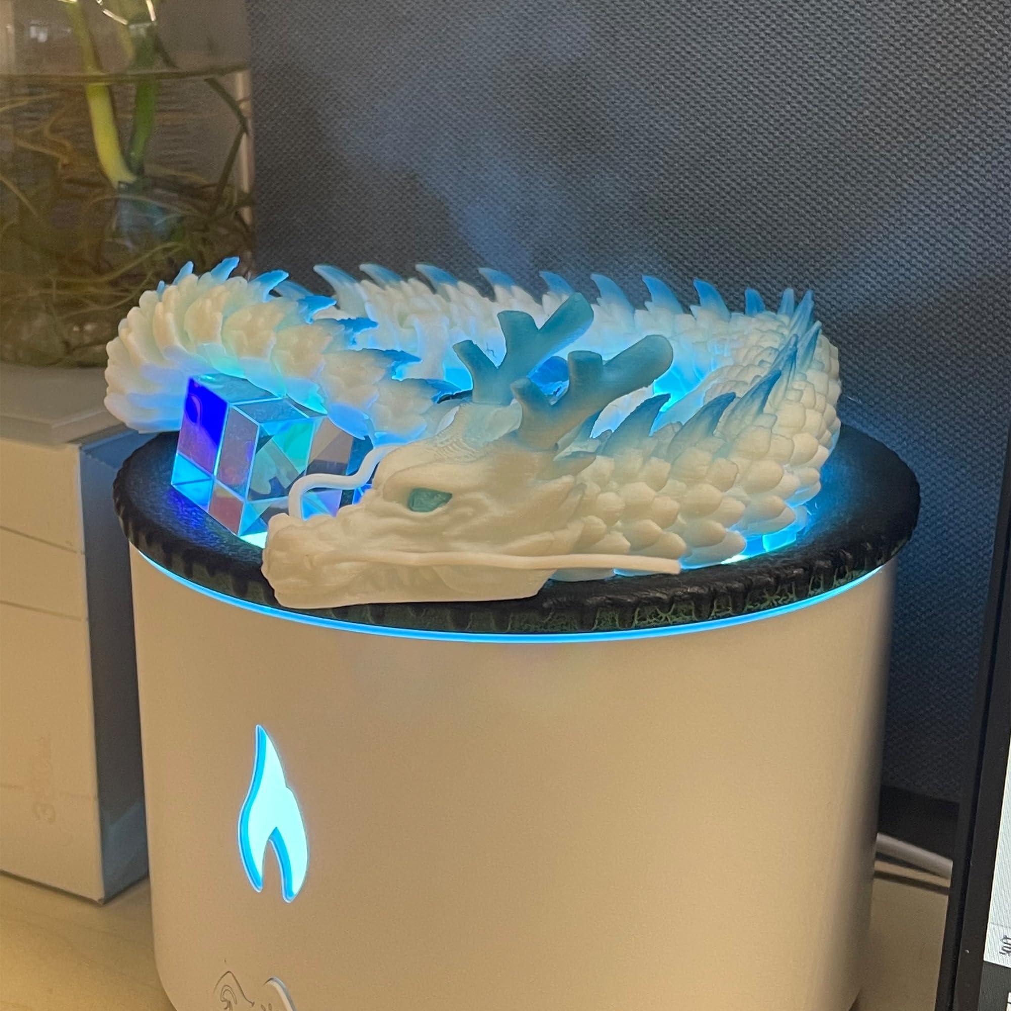 Whattiho Whattiho 3D Printed Dragon, Articulated Dragon Fidget Toy Posable Flexible Dragon Toys for Car Decoration and Ornament Figures