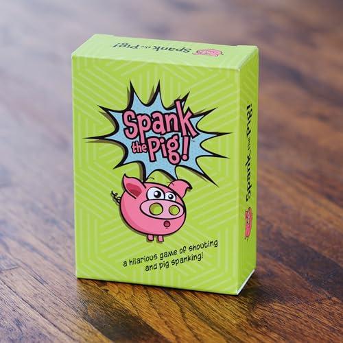 Sweet Bros Games Spank The Pig! - Hilarious & Fun Family Card Game for Kids, Teens & Adults, Funny Fast Paced Games for 2-7 Players
