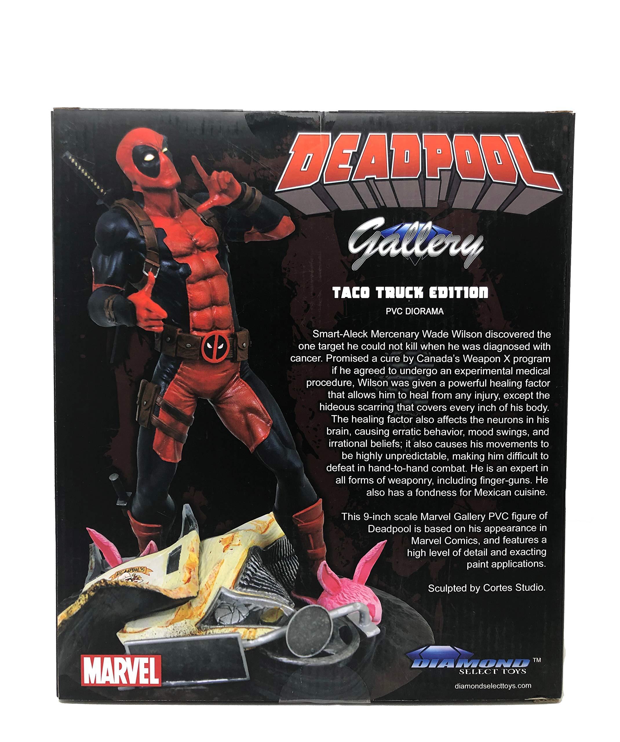DIAMOND SELECT TOYS Diamond Select Toys Marvel Gallery: Taco Truck Deadpool PVC Diorama Figure