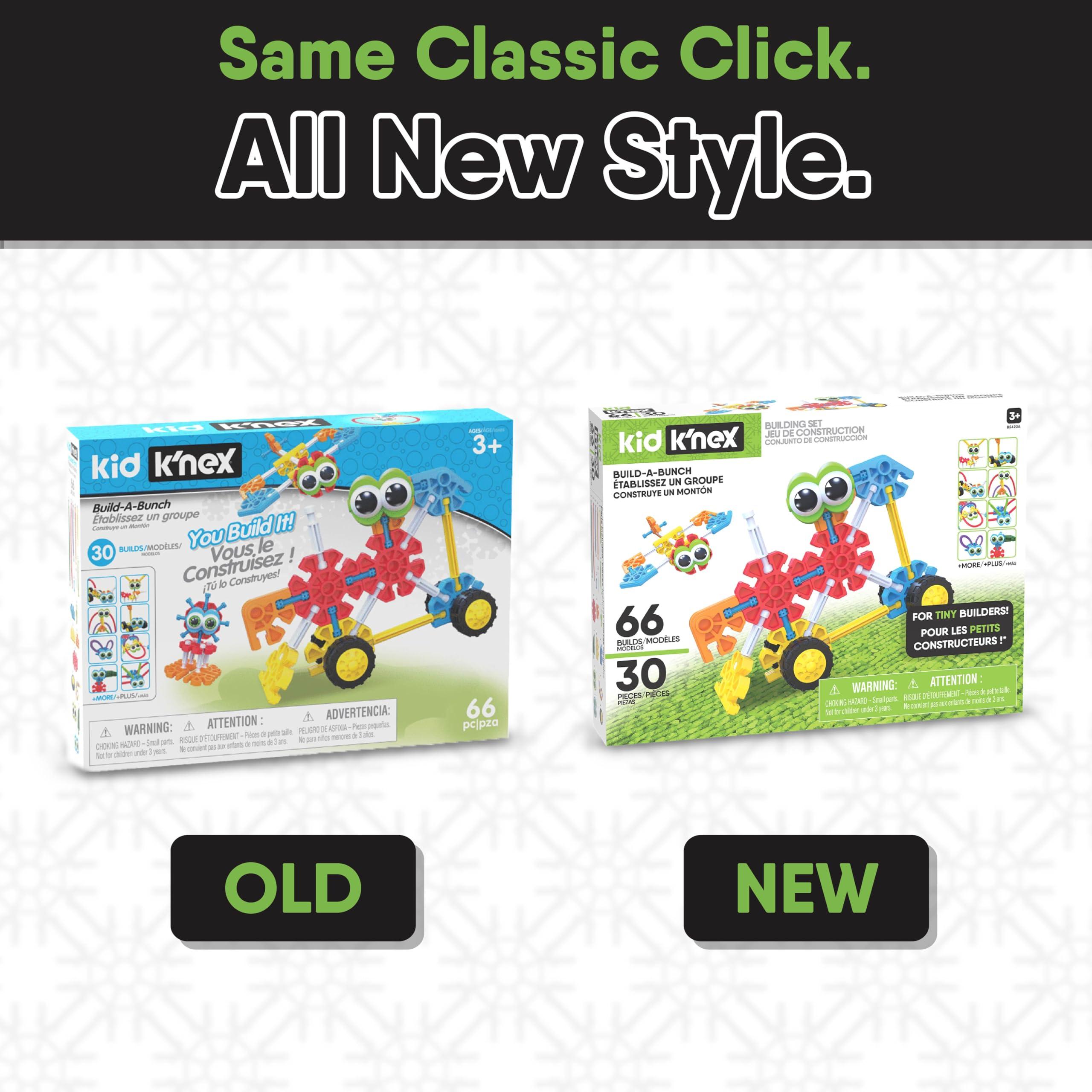 K'NEX KID KNEX Build A Bunch Set 66 Pieces For Ages 3+ Construction Educational Toy (Amazon Exclusive), packaging may vary