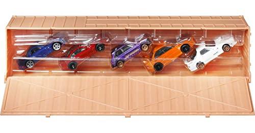 Hot Wheels Hot Wheels Ronin Run Container Set, 5 1:64 Scale Premium Cars in Collectible Container, Metal/Metal Body & RealRiders Tires, for Collectors