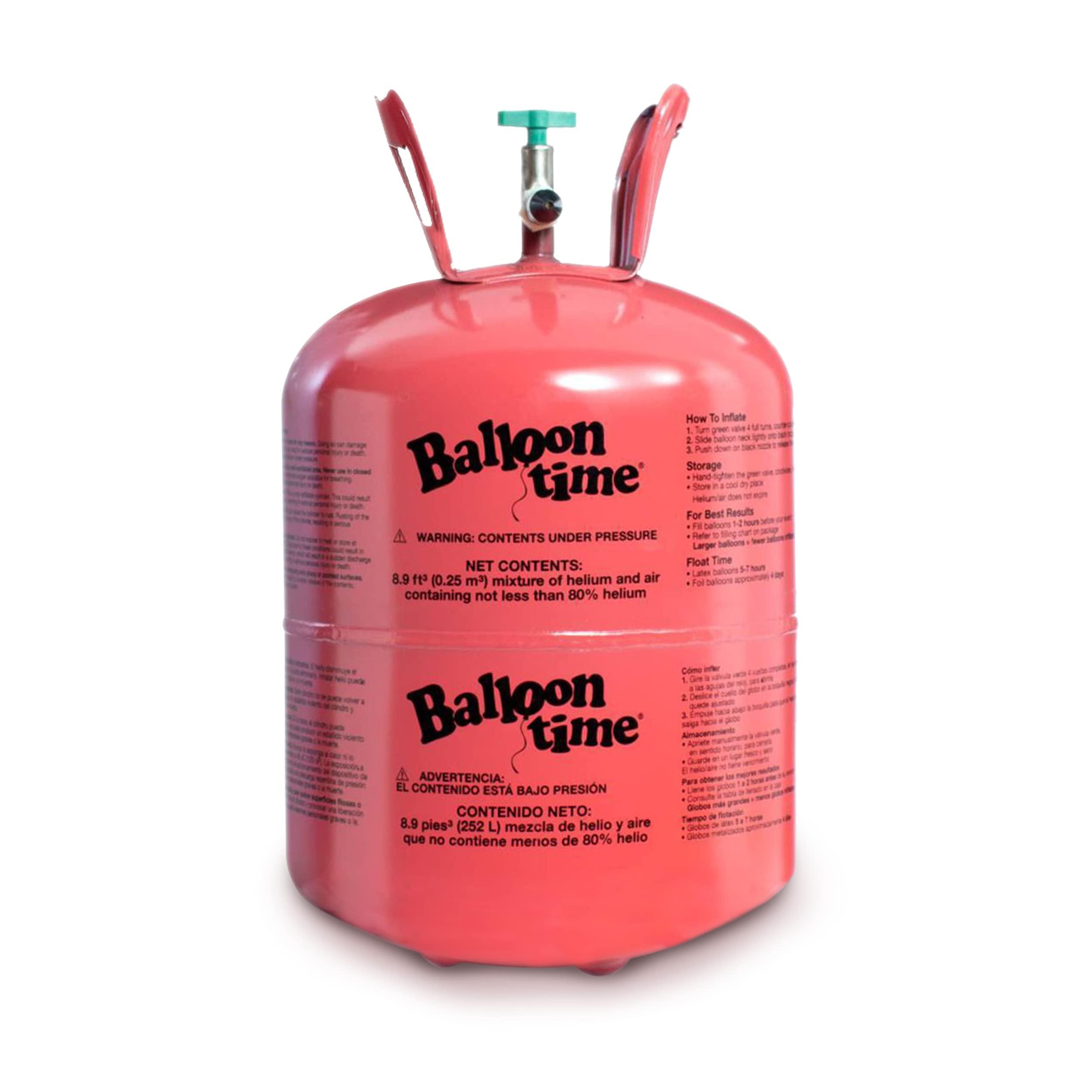 Wholesalehome Helium Tank for Balloons At Home, 14.9 Cu Ft Helium Balloon Pump Kit with 50 Assorted Latex Balloons, White Curling Ribbon and Wholesalehome Balloon Tie Tool, 2 Pack